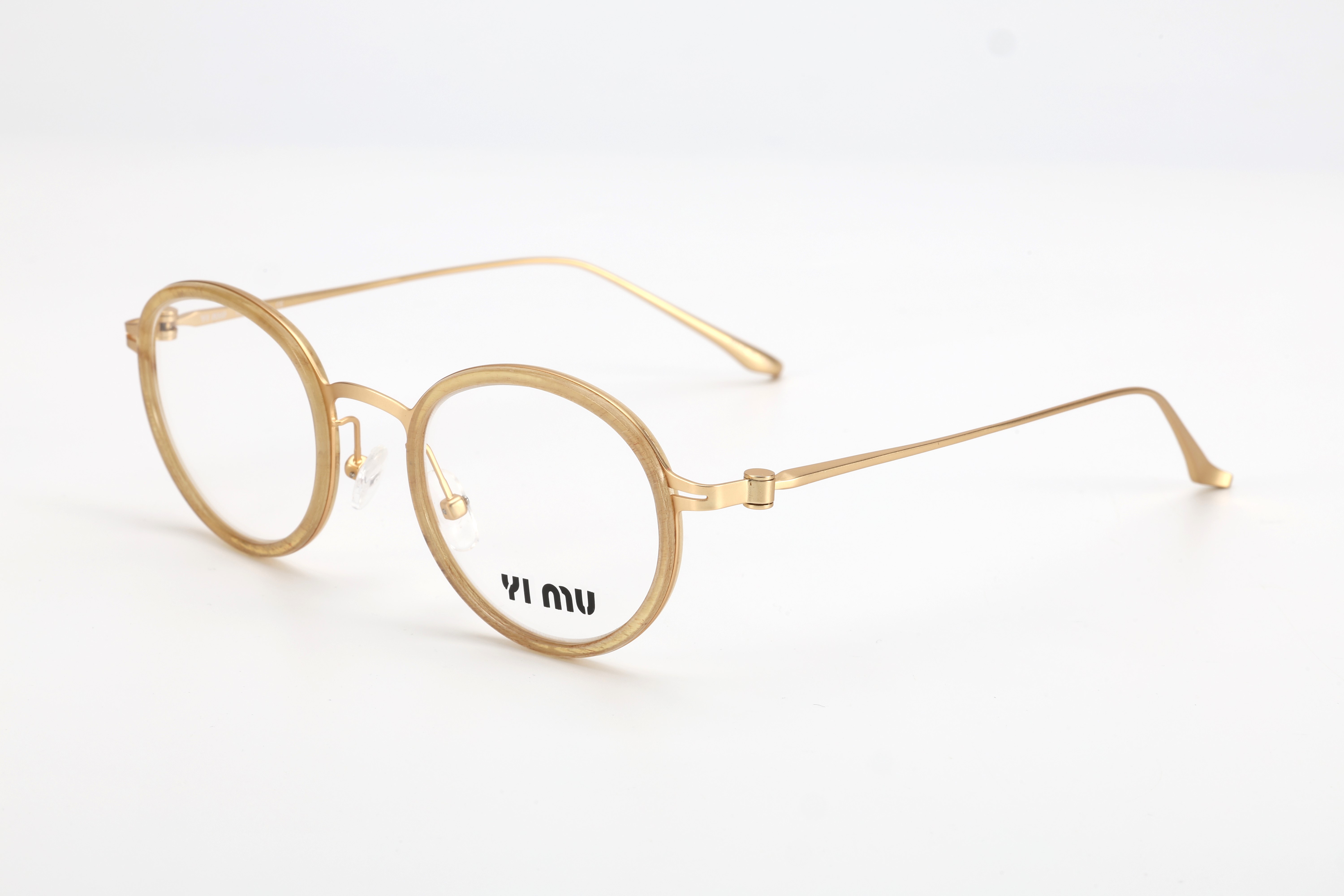 Titanium Frame &  Horn Rim Optical Eyeglasses MF8369